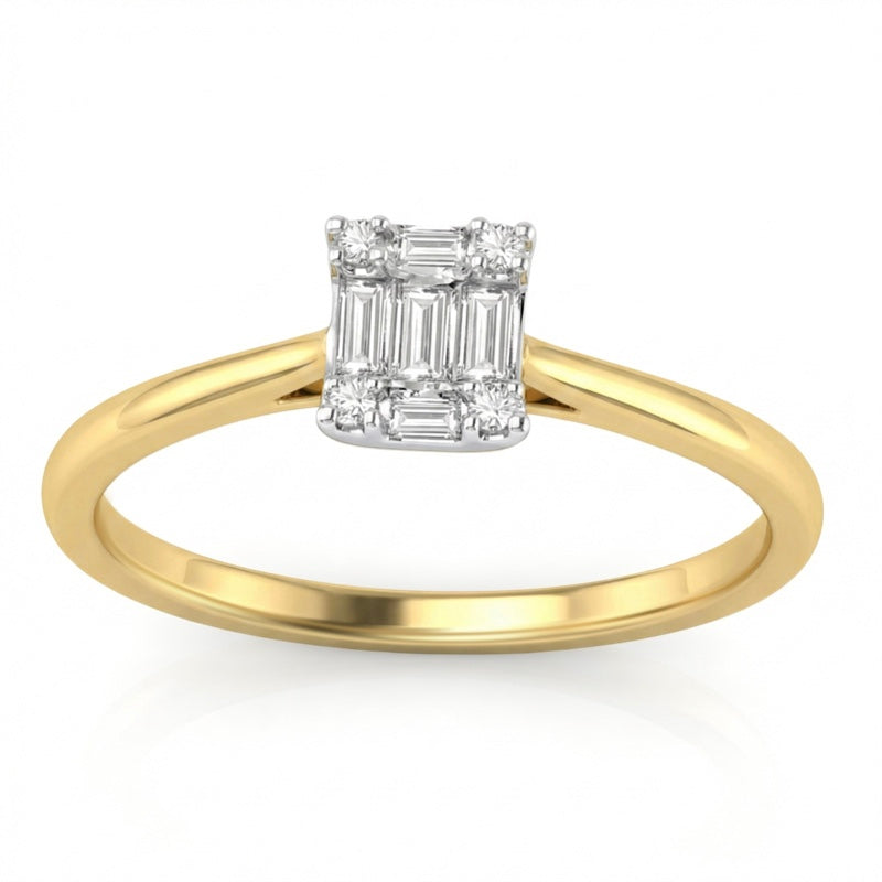 R-44325-AD-Y  Diamond Dress Ring 0.22ct