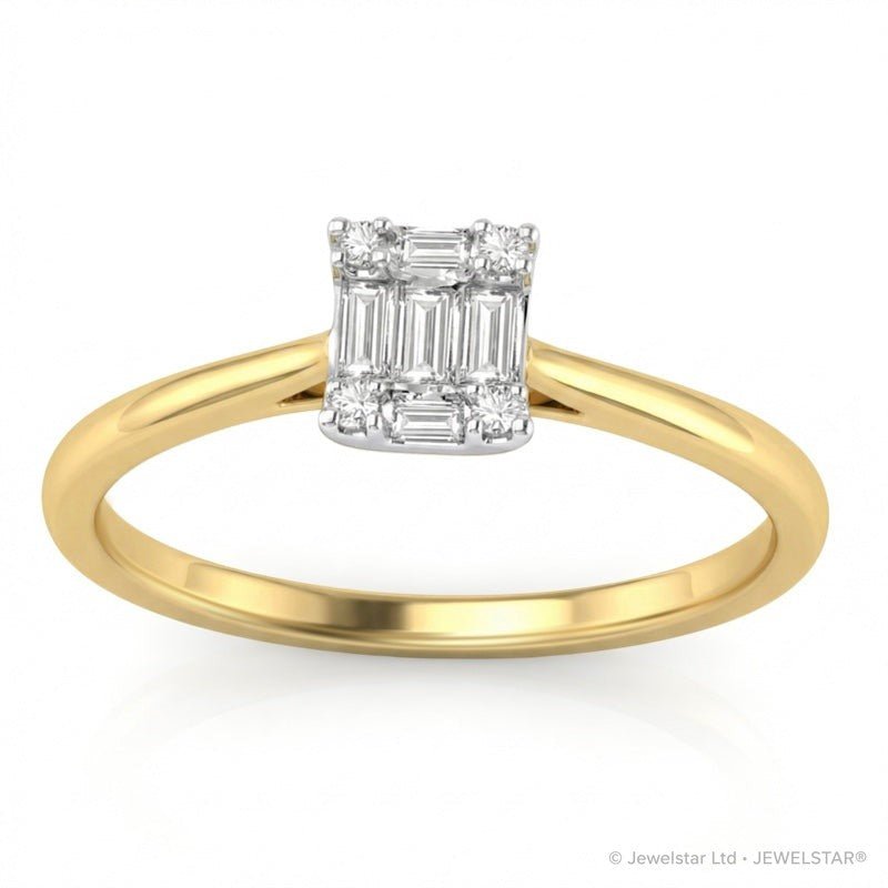 R-44325-AD-Y  Diamond Dress Ring 0.22ct