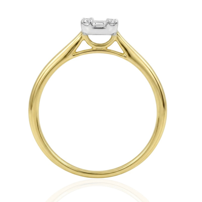 R-44325-AD-Y  Diamond Dress Ring 0.22ct