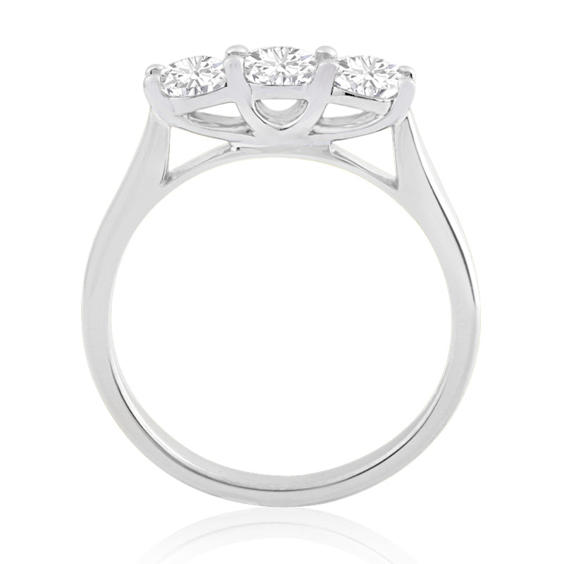 R-44331-AD-W  1.00ct Diamond Three Stone Ring