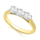 R-44331-AD-Y  1.00ct Diamond Three Stone Ring