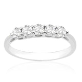 R-44349-AD-W   0.50ct Diamond Five Stone Ring