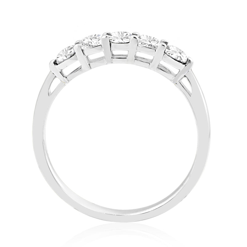 R-44349-AD-W   0.50ct Diamond Five Stone Ring