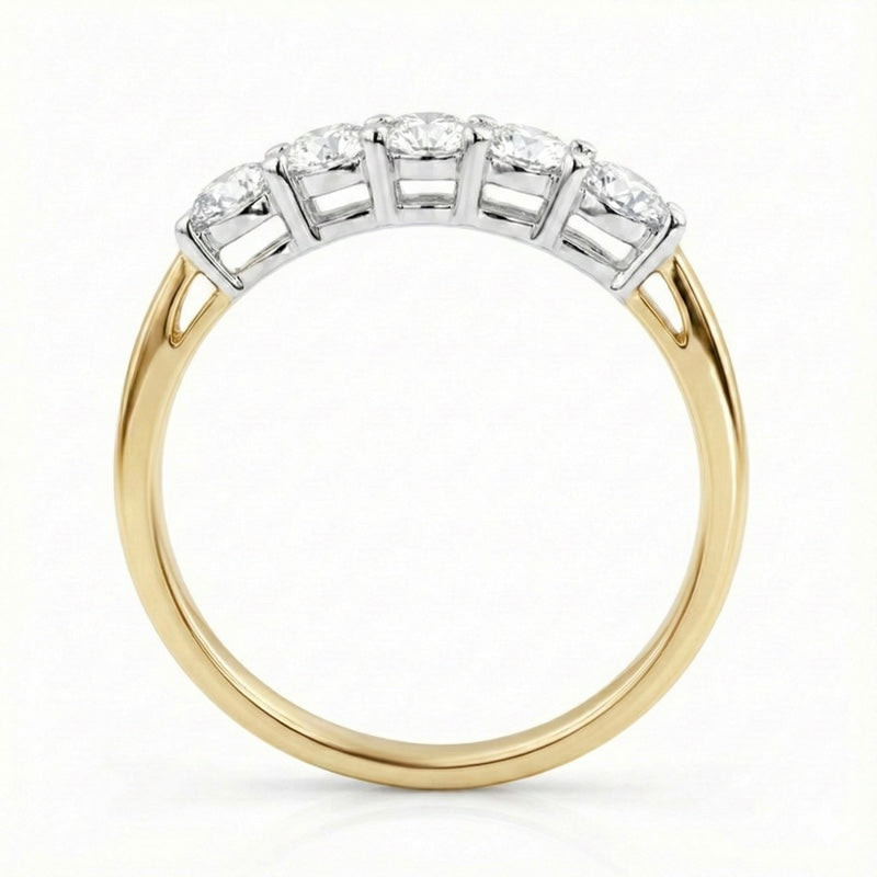 R-44349-AD-Y   0.50ct Diamond Five Stone Ring