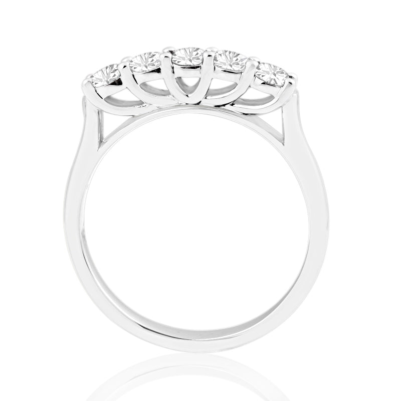 R-44350-AD-W   0.50ct Diamond Five Stone Ring