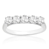 R-44351-AD-W   1.00ct Diamond Five Stone Ring