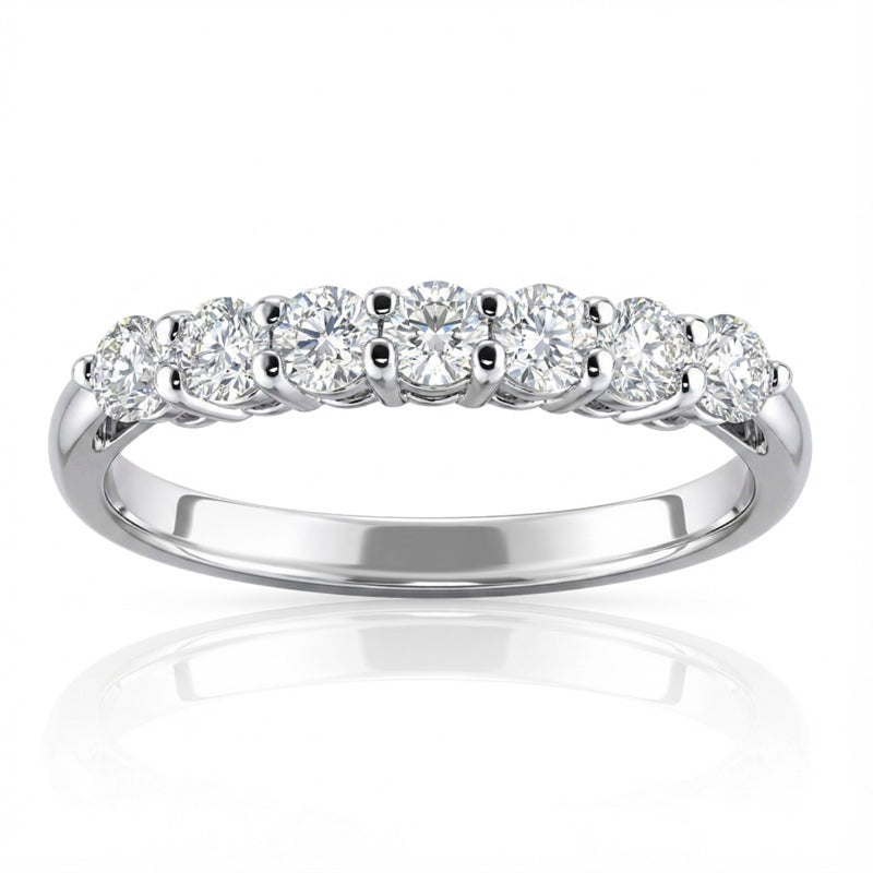 R-44355-AD-W  Diamond Seven Stone Ring 0.55ct