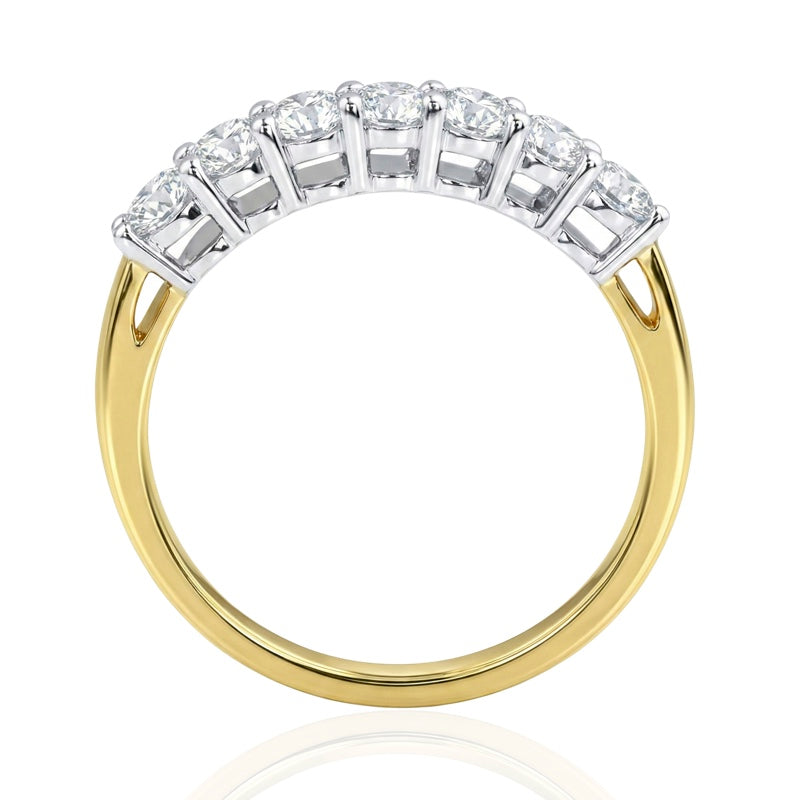 R-44355-AD-Y  Diamond Seven Stone Ring 0.55ct