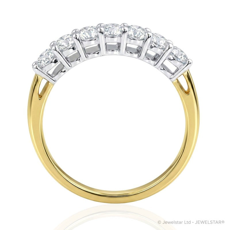 R-44355-AD-Y  Diamond Seven Stone Ring 0.55ct