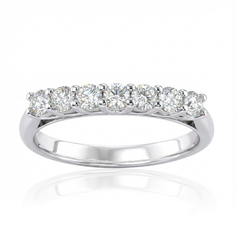 R-44356-AD-W  Diamond Seven Stone Ring 0.55ct