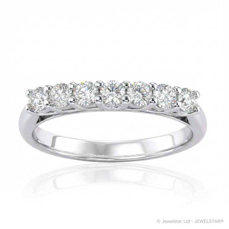 R-44356-AD-W  Diamond Seven Stone Ring 0.55ct