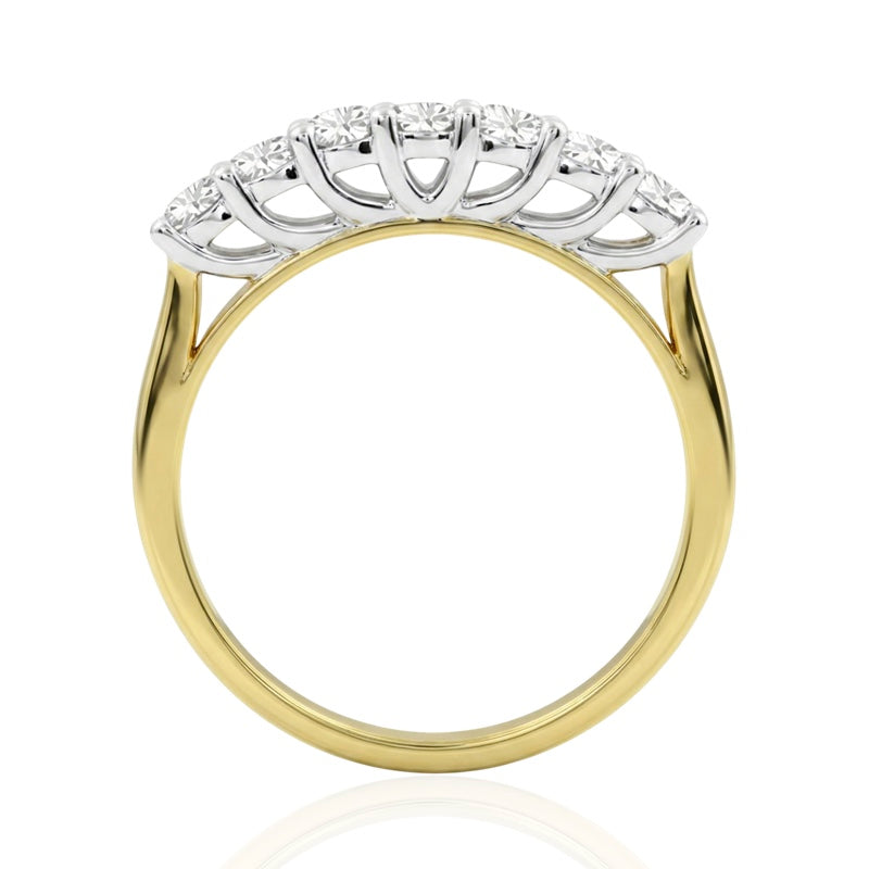 R-44356-AD-Y  Diamond Seven Stone Ring 0.55ct
