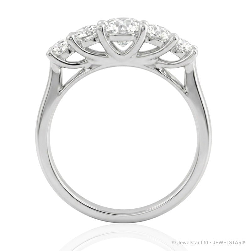 R-44451-AD-W  Diamond Five Stone Ring 1.00ct