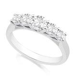 R-44451-AD-W   1.00ct Diamond Five Stone Ring