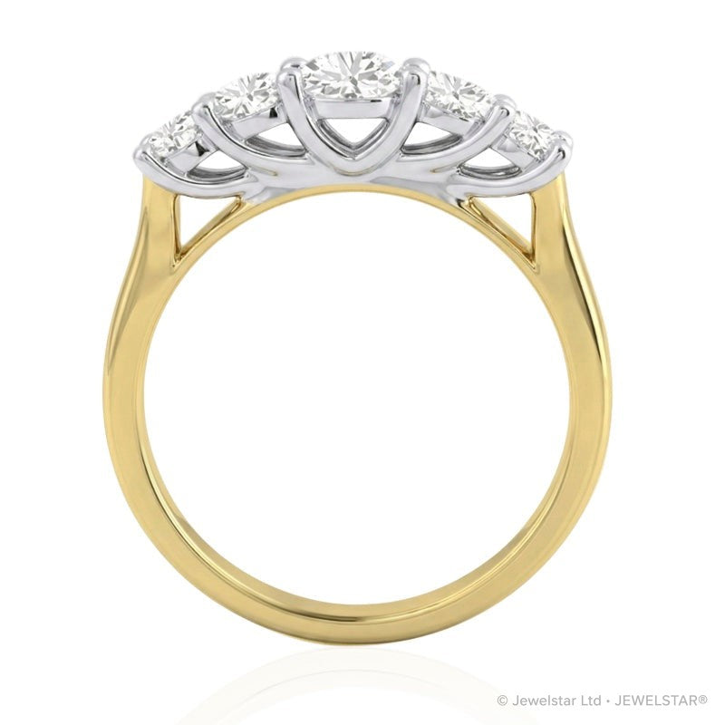 R-44451-AD-Y  Diamond Five Stone Ring 1.00ct