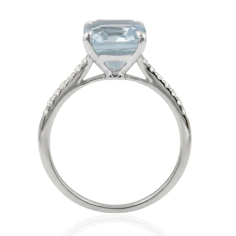 R-44647-BT-W  Diamond & Blue Topaz Dress Ring