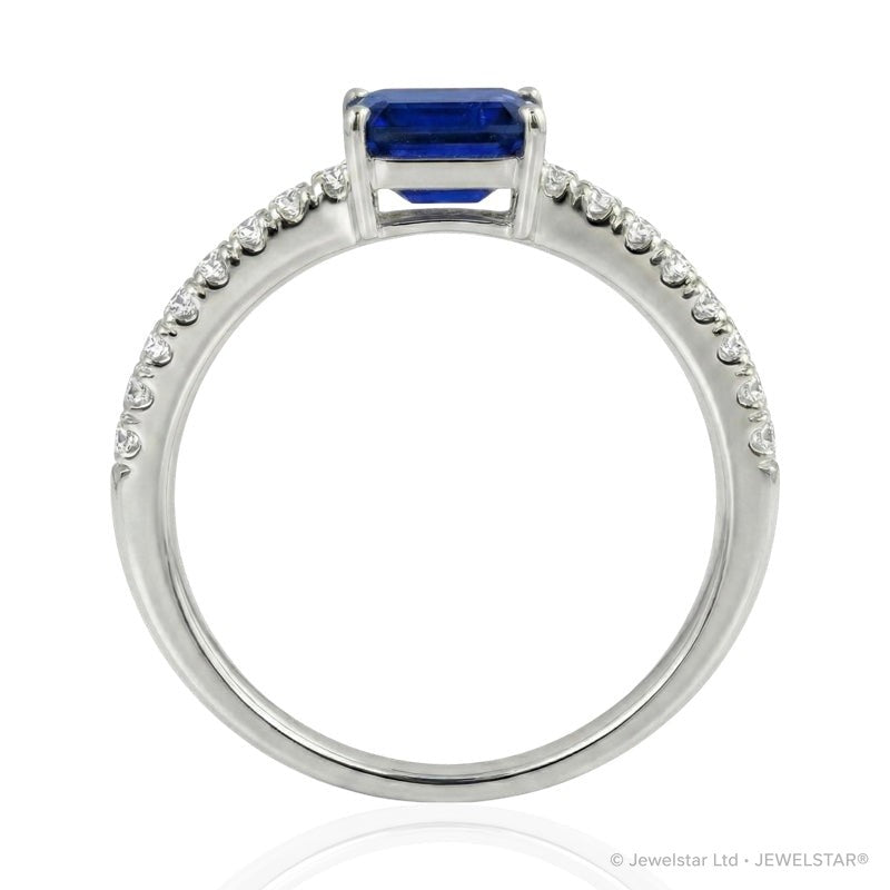 R-44650-SA-W  Diamond & Sapphire Dress Ring