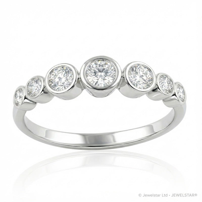 R-44656-AD-W  Diamond Seven Stone Ring 0.52ct