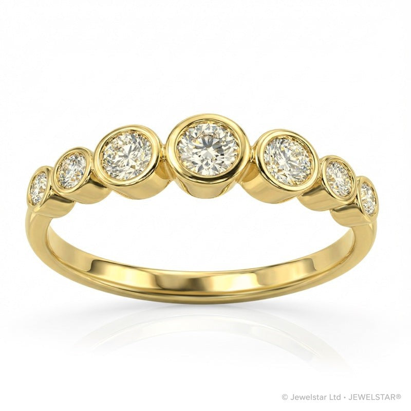 R-44656-AD-Y  Diamond Seven Stone Ring 0.52ct