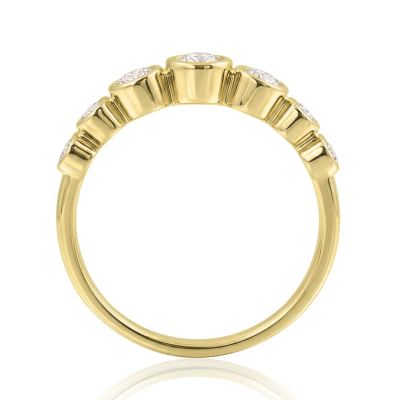 R-44656-AD-Y  Diamond Seven Stone Ring 0.52ct