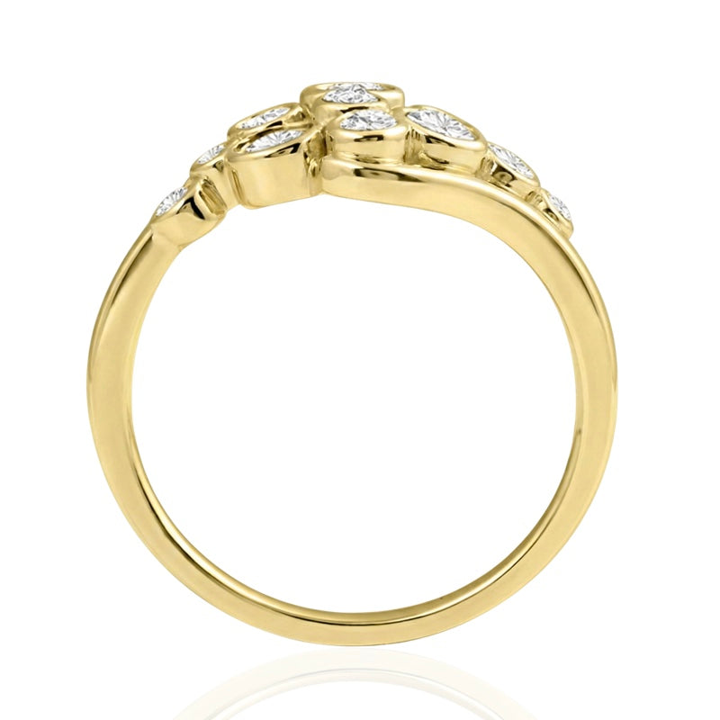 R-44721-AD-Y  Diamond Bubble Ring