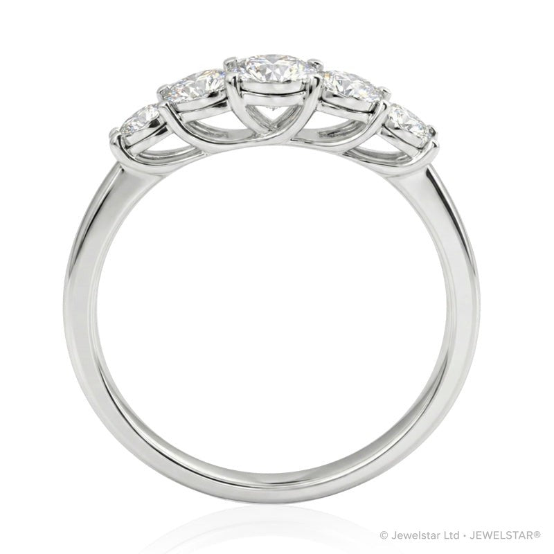 R-44853-AD-W  Diamond Five Stone Ring 0.16ct