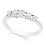 R-44853-AD-W   0.16ct Diamond Five Stone Ring