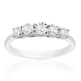 R-44853-AD-W   0.16ct Diamond Five Stone Ring