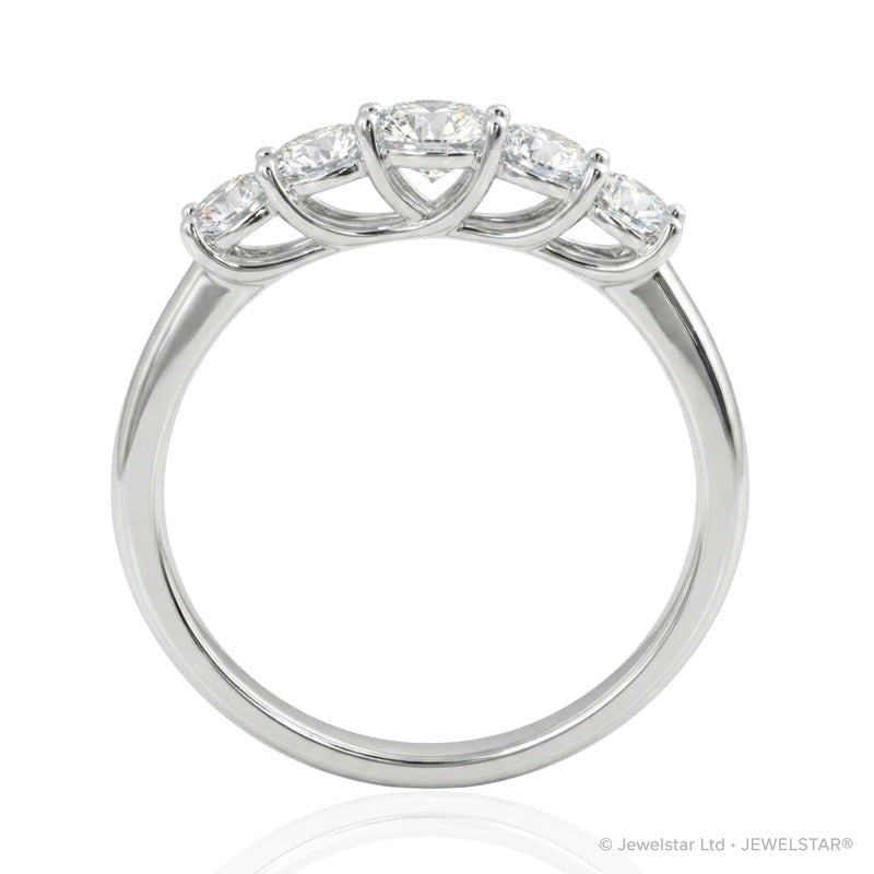 R-44854-AD-W  Diamond Five Stone Ring 0.25ct
