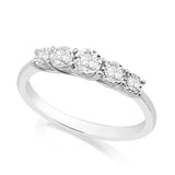 R-44854-AD-W   0.25ct Diamond Five Stone Ring