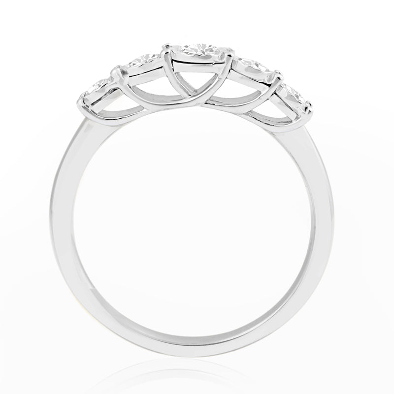 R-44855-AD-W   0.35ct Diamond Five Stone Ring