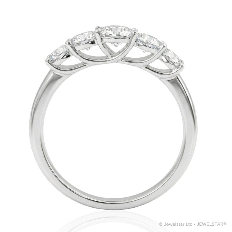 R-44855-AD-W  Diamond Five Stone Ring 0.35ct