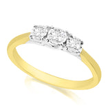 R-44856-AD-Y   0.25ct Diamond Three Stone Ring