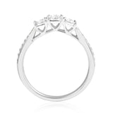 R-44861-AD-W   0.25ct Diamond Three Stone Ring