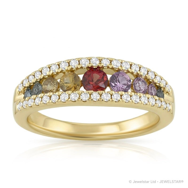 R-52508-CS-Y  Diamond & Colour Sapphire Ring