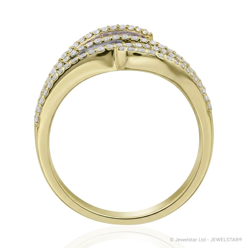 R-52512-CS-Y  Diamond & Colour Sapphire Ring