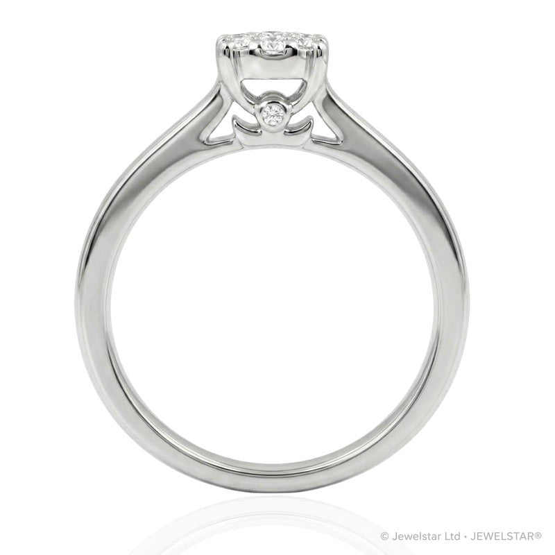 R-62030-AD-W  Diamond Solitaire/Cluster Ring 0.30ct