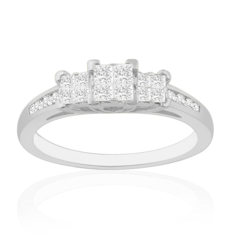 R-63040-AD-W  Diamond Dress Ring