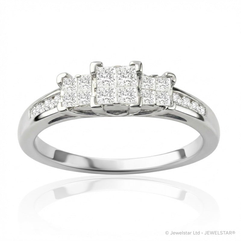 R-63040-AD-W  Diamond Dress Ring 0.45ct