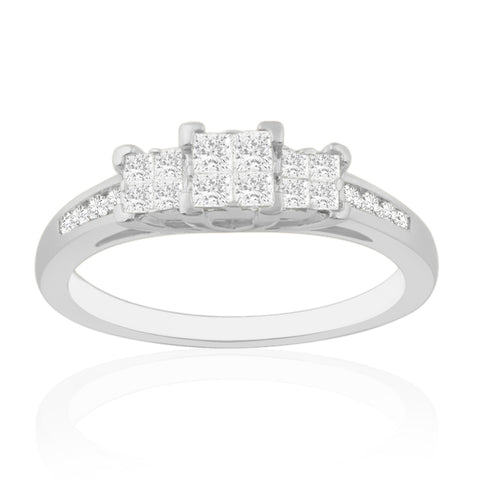 R-63040-AD-W  Diamond Dress Ring