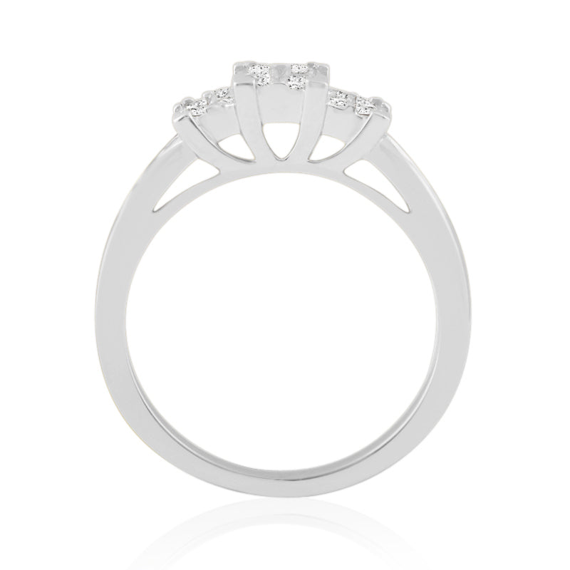 R-63040-AD-W  Diamond Dress Ring