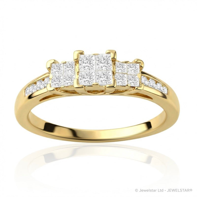 R-63040-AD-Y  Diamond Dress Ring 0.45ct