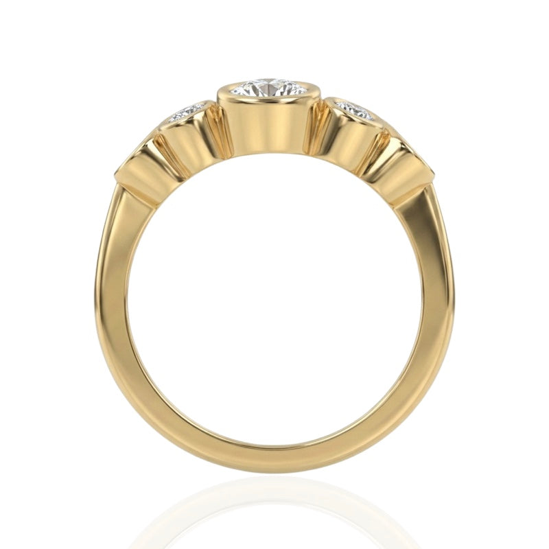 R-67801-AD-Y  Diamond Bubble Ring