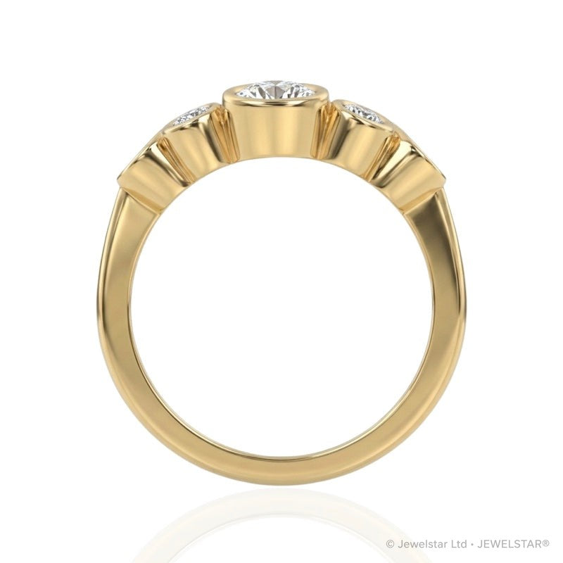 R-67801-AD-Y  Diamond Bubble Ring