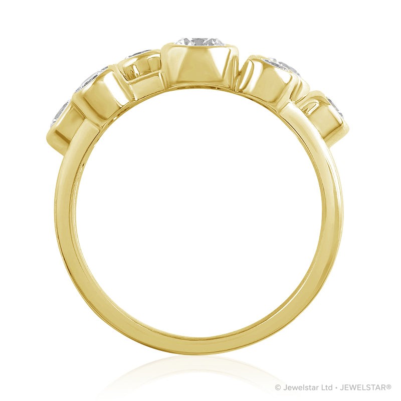 R-67901-AD-Y  Diamond Bubble Ring