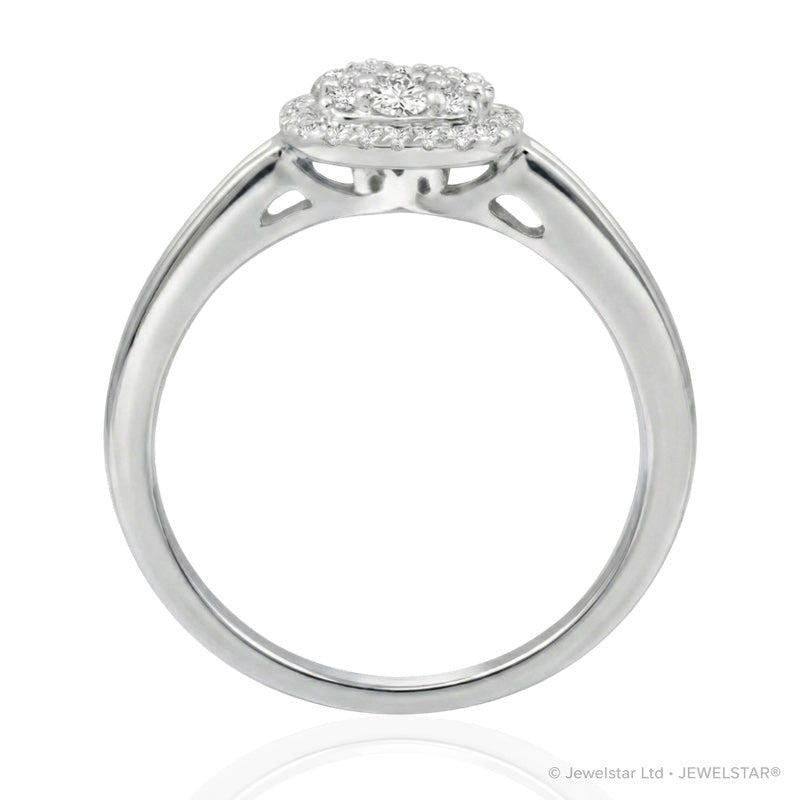 R-69251-AD-W  Diamond Cluster Ring 0.50ct