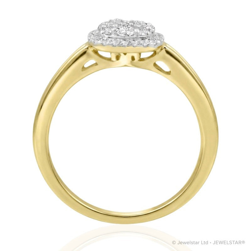 R-69251-AD-Y  Diamond Cluster Ring 0.50ct