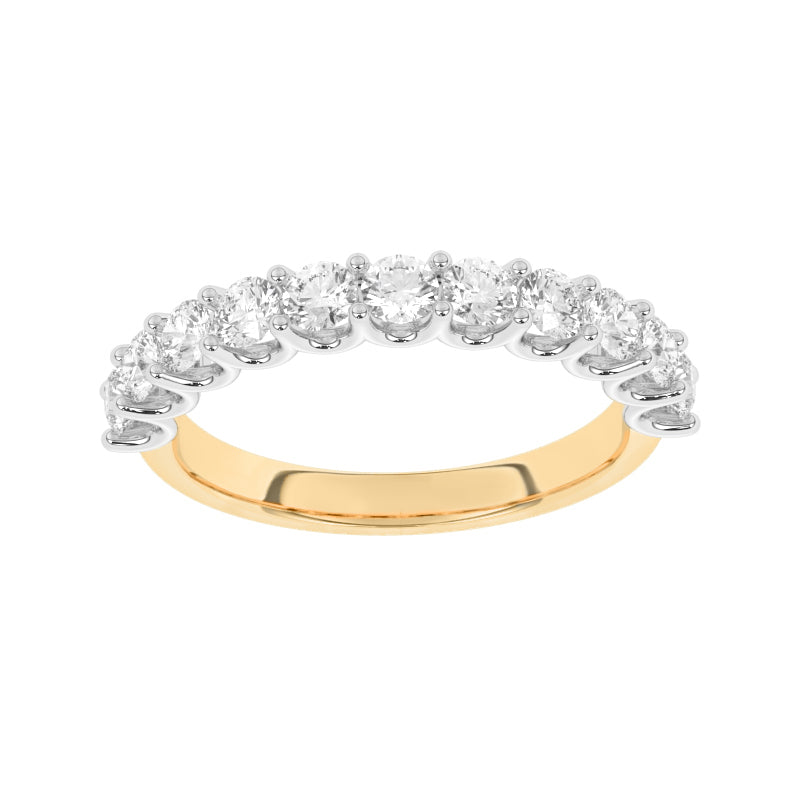 R-81220-AD-Y  1.10ct Lab Diamond Eleven Stone Ring