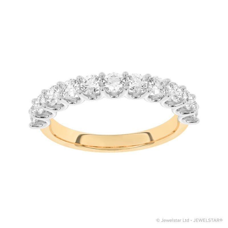 R-81220-AD-Y  1.10ct Lab Diamond Eleven Stone Ring