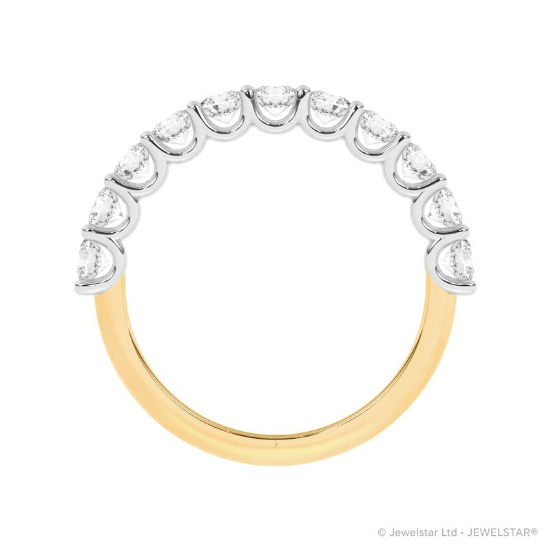 R-81220-AD-Y  1.10ct Lab Diamond Eleven Stone Ring